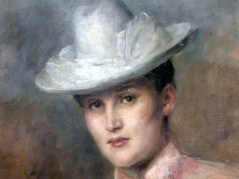1863-Fritz Greve - Ritratto di Anna Wandschneider, nata Kreß